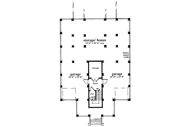 Home Plan - Floor Plan - Lower Floor for Classical House Plan #930-71 - 5 bed, 3.5 bath