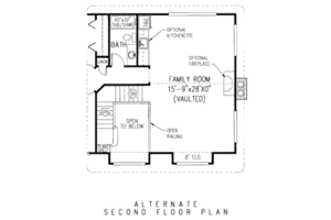 Floor Plan - Other Floor for Country House Plan #11-207 - 4 bed, 2.5 bath