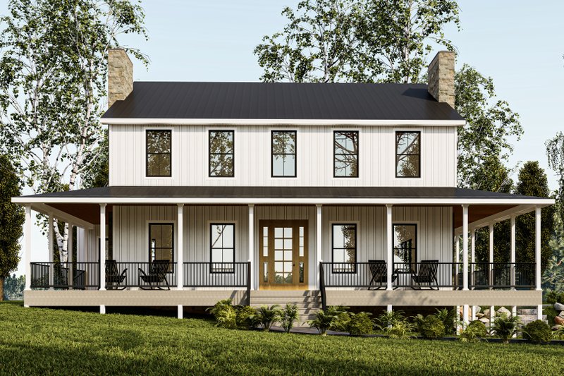 Home Plan - Farmhouse Exterior - Front Elevation Plan #1089-15