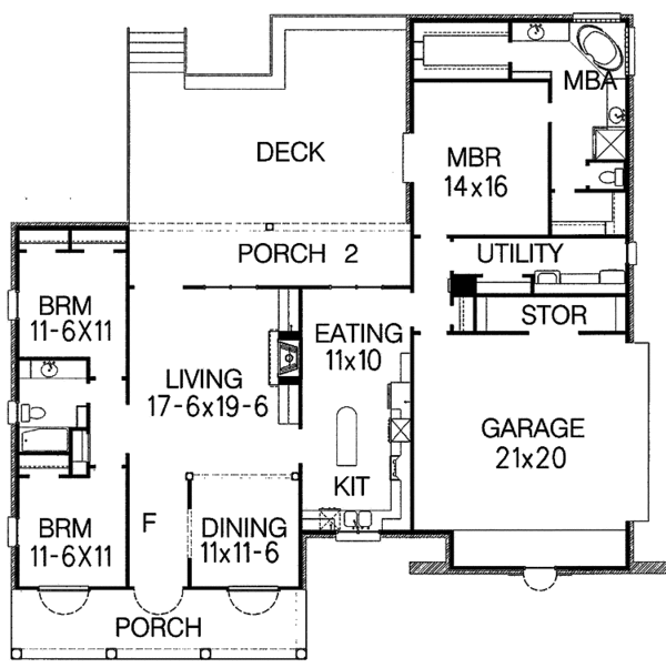 House Design - European Floor Plan - Main Floor Plan #15-311