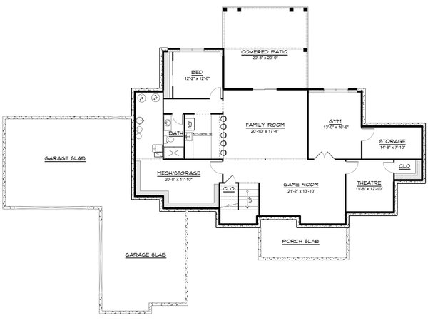 House Design - Floor Plan - Other Floor for Modern House Plan #1064-478 - 5 bed, 3.5 bath