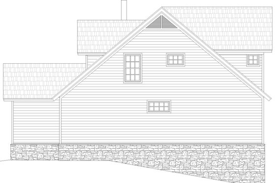 Exterior - Other Elevation for Cabin House Plan #932-344 - 3 bed, 2 bath