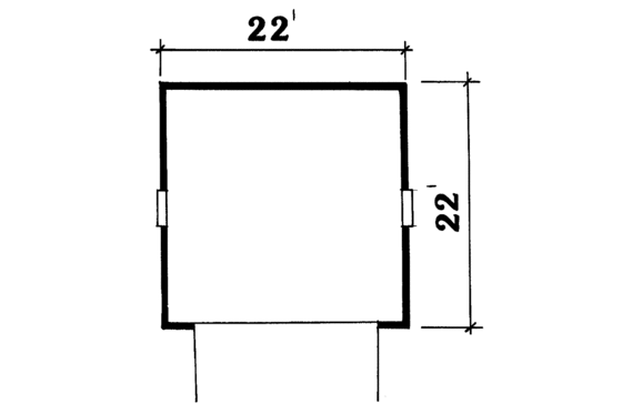 Floor Plan - Other Floor for Country House Plan #3-299 - 4 bed, 2 bath