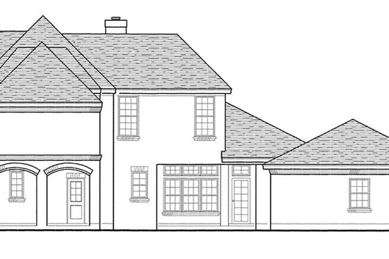 Dream House Plan - Exterior - Other Elevation for European House Plan #410-3593 - 4 bed, 3.5 bath