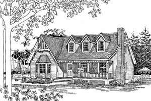 Architectural House Design - Exterior - Front Elevation for Craftsman House Plan #314-258 - 3 bed, 2.5 bath