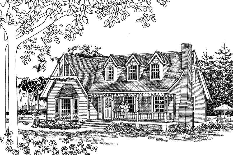 Dream House Plan - Craftsman Exterior - Front Elevation Plan #314-258