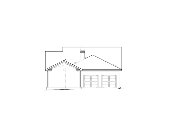 Exterior - Rear Elevation for Bungalow House Plan #927-515 - 3 bed, 2 bath