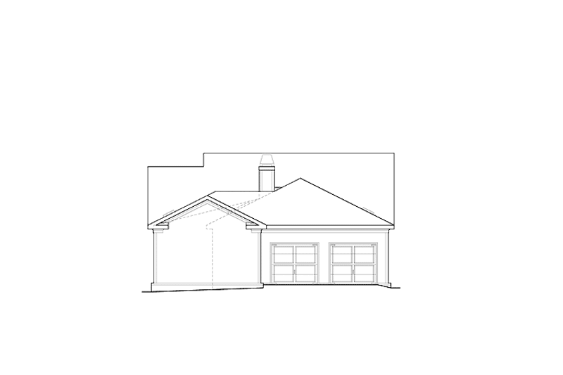 Home Plan - Exterior - Rear Elevation for Bungalow House Plan #927-515 - 3 bed, 2 bath