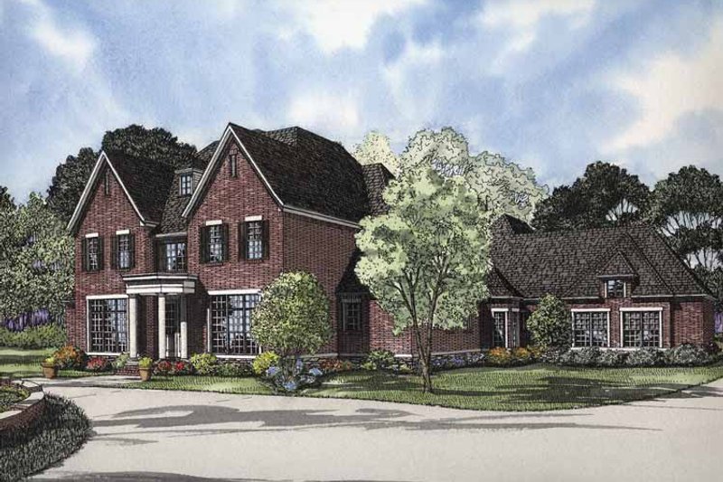 Home Plan - Exterior - Front Elevation 3 for Traditional House Plan #17-2840 - 4 bed, 4 bath