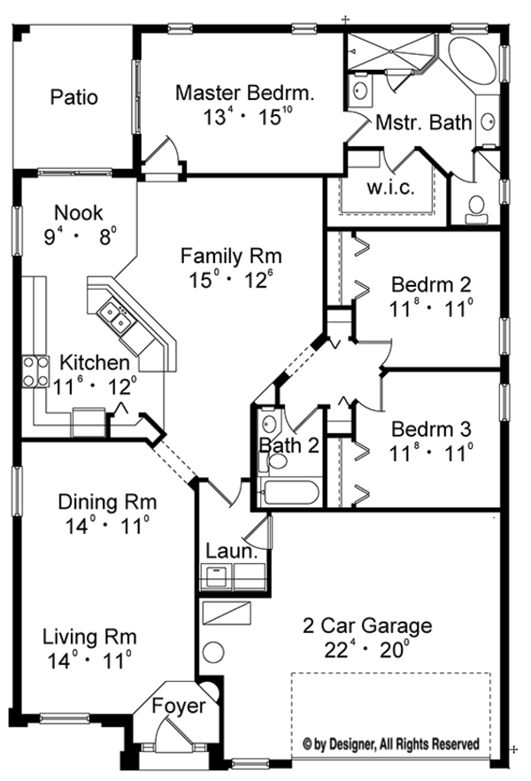 Dream House Plan - European Floor Plan - Main Floor Plan #417-827