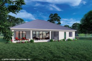 Exterior - Rear Elevation for Modern House Plan #930-528 - 3 bed, 3 bath