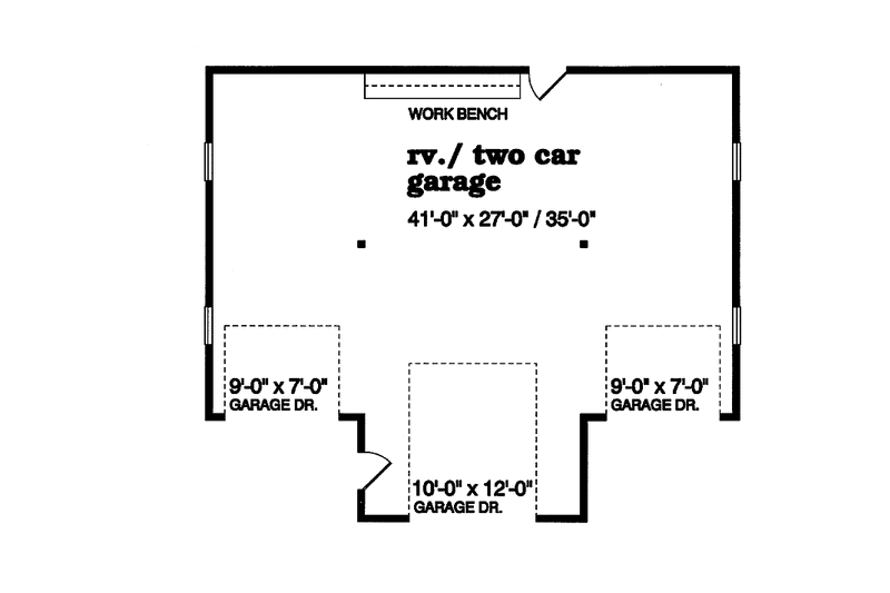 Home Plan - Floor Plan - Main Floor for Prairie House Plan #47-1073, 0 bath
