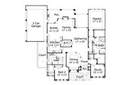 European Style House Plan - 4 Beds 3.5 Baths 4567 Sq/Ft Plan #411-489 