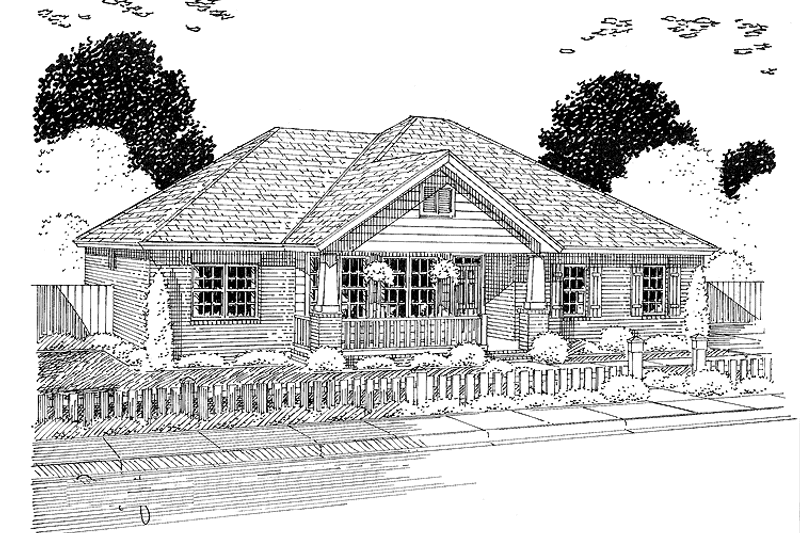Dream House Plan - Exterior - Front Elevation 3 for Traditional House Plan #513-2148 - 3 bed, 2 bath