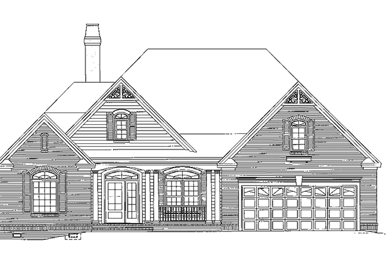 Dream House Plan - Exterior - Rear Elevation 1 for Country House Plan #929-542 - 3 bed, 2 bath