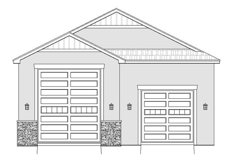 Dream House Plan - Exterior - Front Elevation 3 for Mediterranean House Plan #932-208, 0 bath