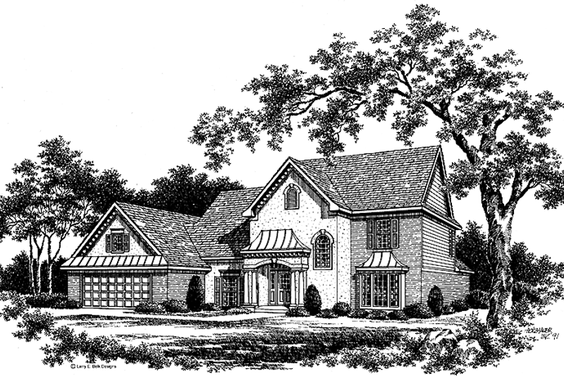 Architectural House Design - Contemporary Exterior - Front Elevation Plan #952-51