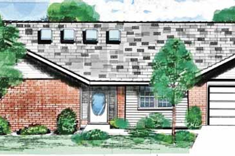 Dream House Plan - Ranch Exterior - Front Elevation Plan #52-276