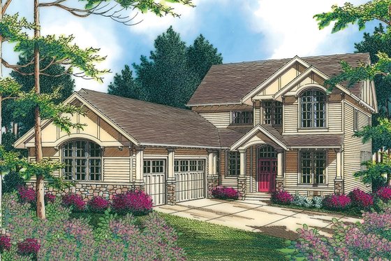 Front View - 3250 square foot Craftsman home