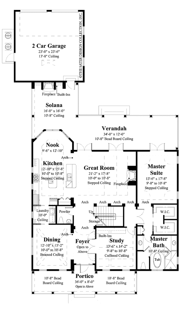 Architectural House Design - Traditional Floor Plan - Main Floor Plan #930-405
