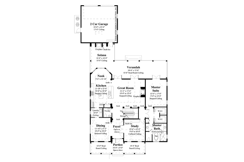 Home Plan - Floor Plan - Main Floor for Traditional House Plan #930-405 - 3 bed, 3.5 bath