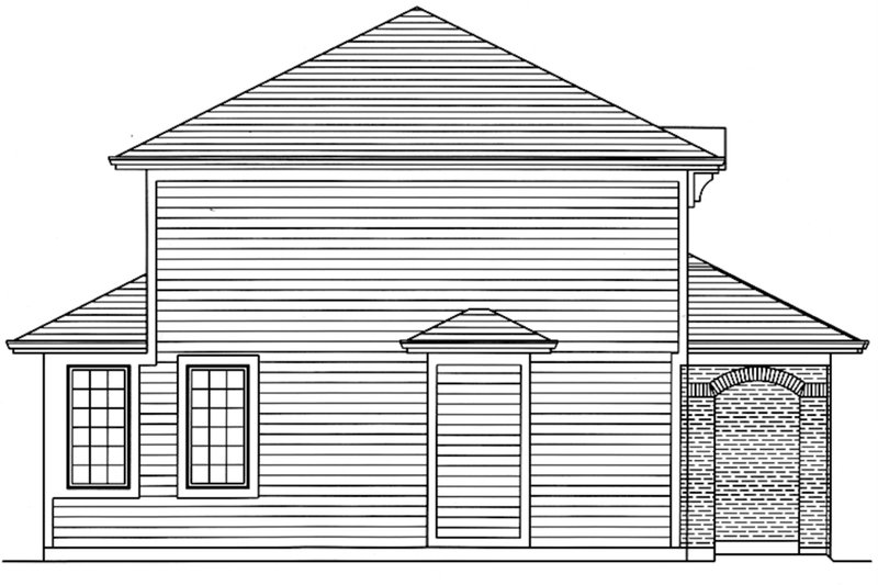 Dream House Plan - Left Side Elevation