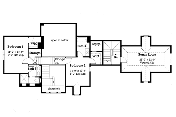 Floor Plan - Upper Floor for Victorian House Plan #930-197 - 3 bed, 4.5 bath