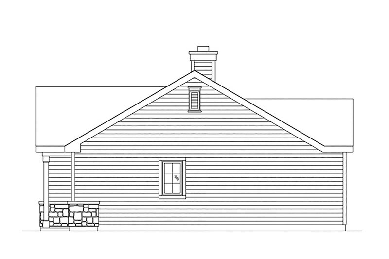 House Plan Design - Exterior - Other Elevation for Cottage House Plan #22-607 - 1 bed, 1 bath