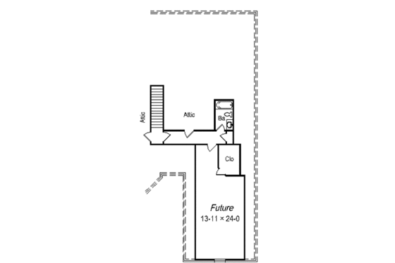 Floor Plan - Other Floor for European House Plan #329-240 - 2 bed, 2 bath