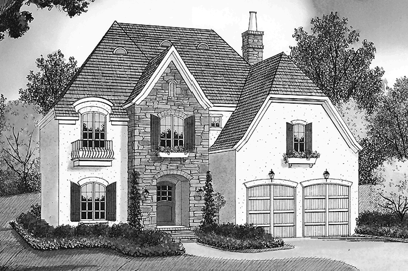 Dream House Plan - Exterior - Front Elevation 3 for Country House Plan #453-441 - 3 bed, 2.5 bath