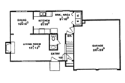 Colonial Style House Plan - 3 Beds 2.5 Baths 1200 Sq/Ft Plan #405-226 