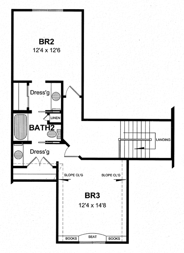 Dream House Plan - Craftsman Floor Plan - Upper Floor Plan #316-282