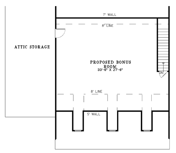 Home Plan - Classical Floor Plan - Upper Floor Plan #17-2898