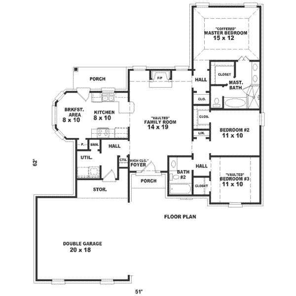 European Floor Plan - Main Floor Plan #81-195