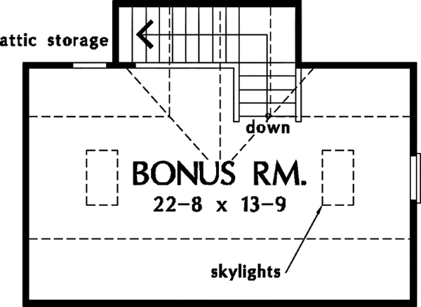 Dream House Plan - Ranch Floor Plan - Upper Floor Plan #929-380