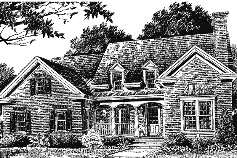 House Plan Design - Country Exterior - Front Elevation Plan #429-226