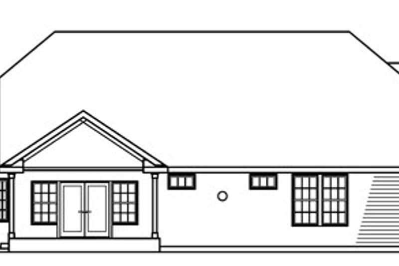 House Plan Design - Exterior - Rear Elevation House Plan #124-716 - 3 bed, 2.5 bath