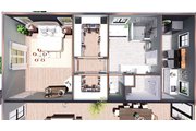 Barndominium Style House Plan - 3 Beds 3.5 Baths 2992 Sq/Ft Plan #44-300 Floor 