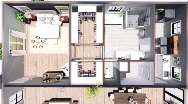 Barndominium Floor Plan - Other Floor Plan #44-300