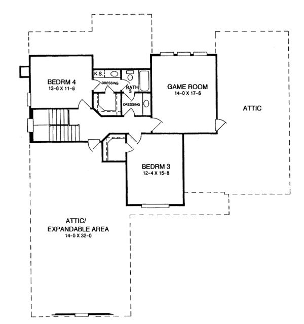 Dream House Plan - Contemporary Floor Plan - Upper Floor Plan #952-147