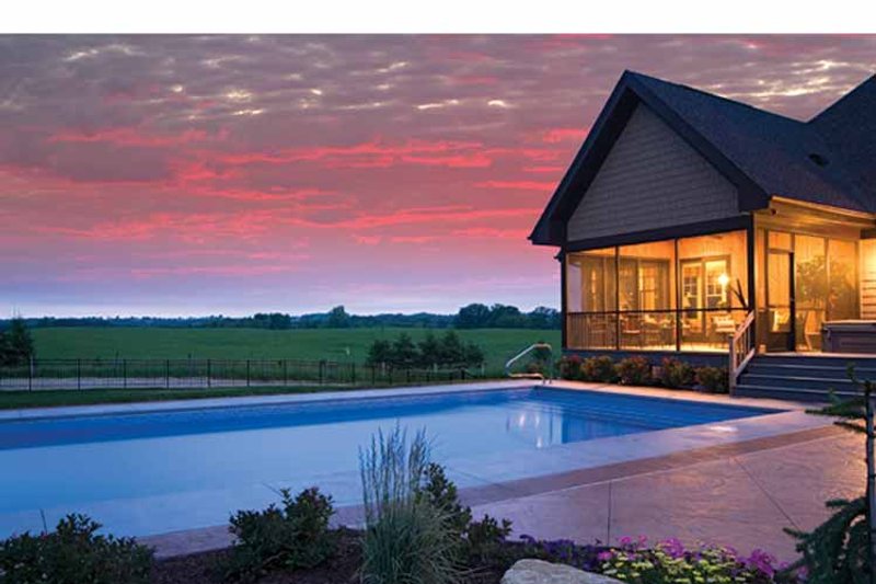 Home Plan - Exterior - Rear Elevation for European House Plan #51-1073 - 4 bed, 3.5 bath