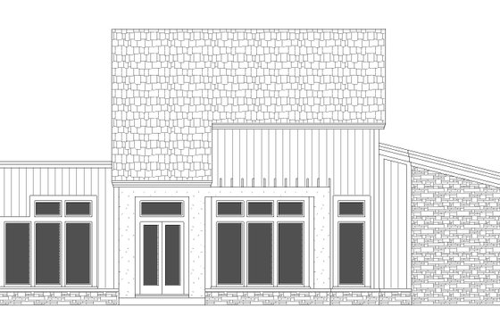 Exterior - Front Elevation 3 for Contemporary House Plan #45-621 - 3 bed, 2 bath