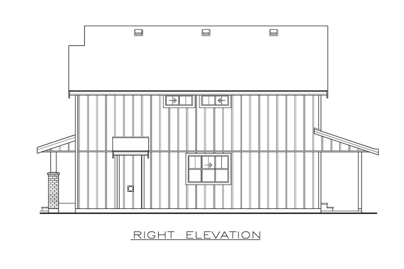 House Blueprint - Exterior - Other Elevation 1 for Farmhouse House Plan #1100-99 - 3 bed, 2.5 bath