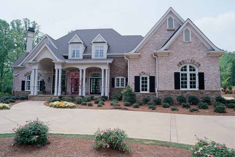 House Blueprint - Country Exterior - Front Elevation Plan #54-183