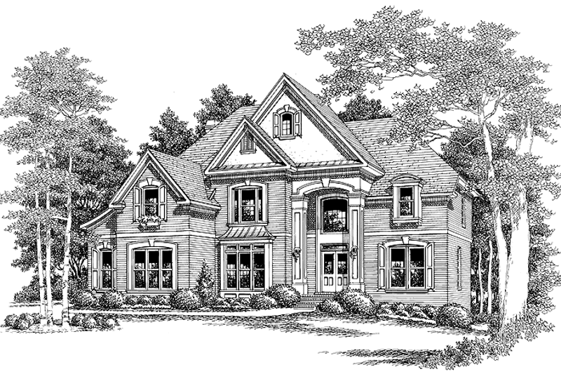 Home Plan - Exterior - Front Elevation 7 for Mediterranean House Plan #927-211 - 5 bed, 4.5 bath
