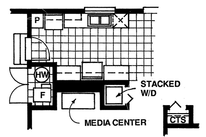 Architectural House Design - Floor Plan - Other Floor for Country House Plan #47-878 - 3 bed, 1 bath
