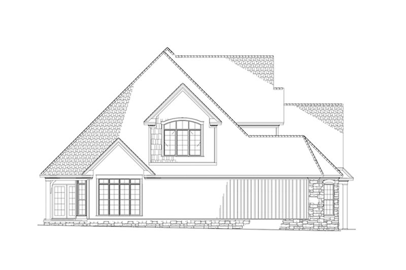Home Plan - Exterior - Other Elevation 1 for Country House Plan #17-2677 - 4 bed, 3 bath