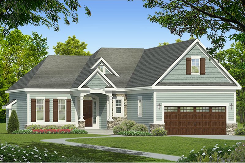 Home Plan - Ranch Exterior - Front Elevation Plan #1010-179