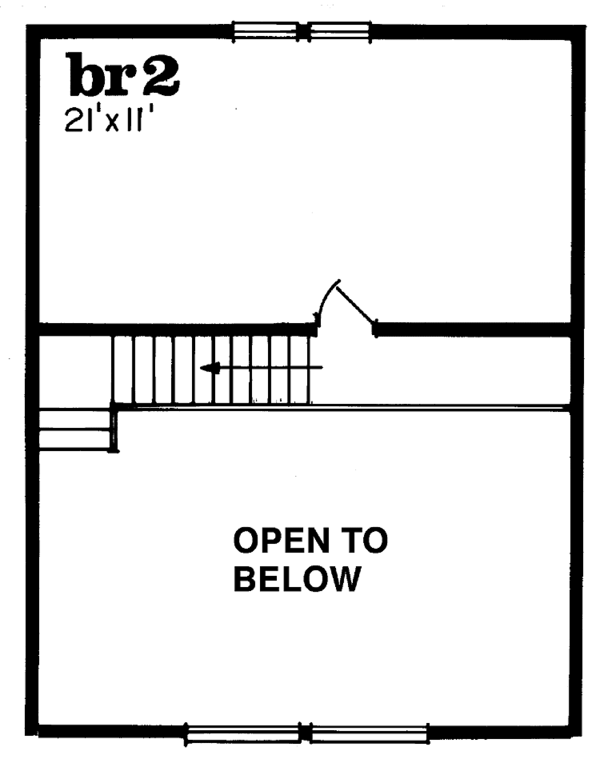 Floor Plan - Upper Floor Plan #47-661