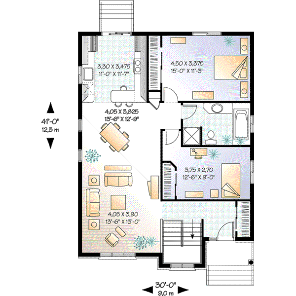 Dream House Plan - European Floor Plan - Main Floor Plan #23-351